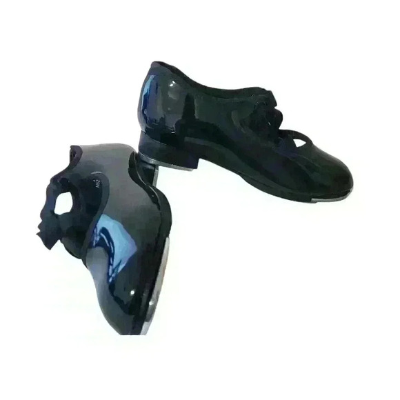 Capezio Little Kid Jr. Tyette Tap Shoe Sizes 1W & 11.5W - Picture 2 of 8